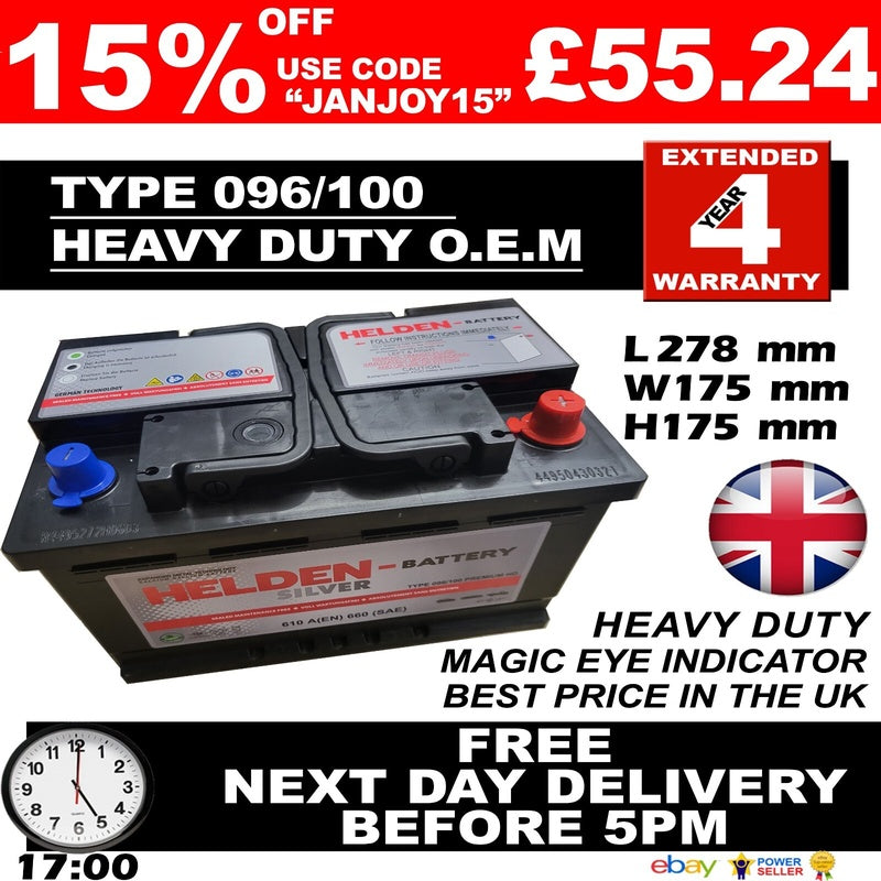 Transit Mk8 Heavy Duty Van Battery